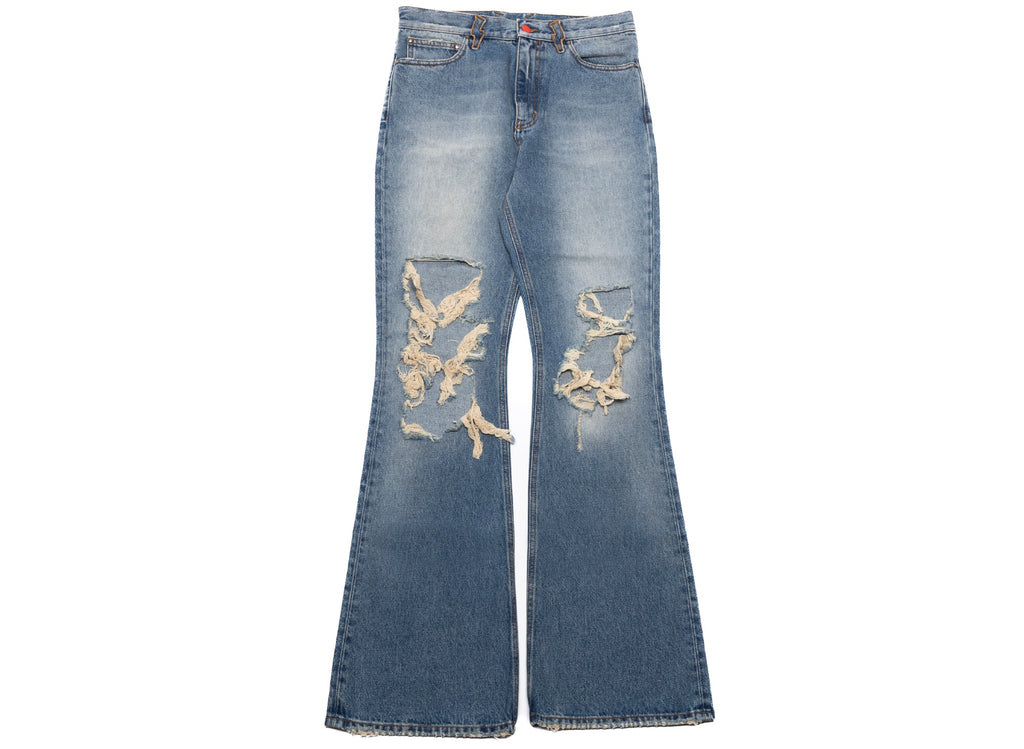 Members of the Rage Denim Distressed Flare Jeans