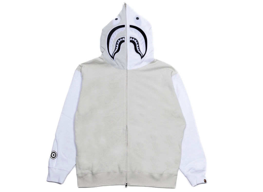 A Bathing Ape Shark Full Zip Hoodie #1 M in Grey