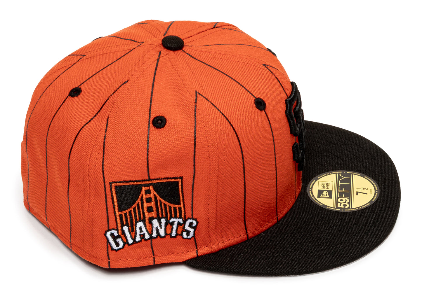 New Era Diet Start Monday 5950 Pinstripe San Francisco Giants Fitted Hat
