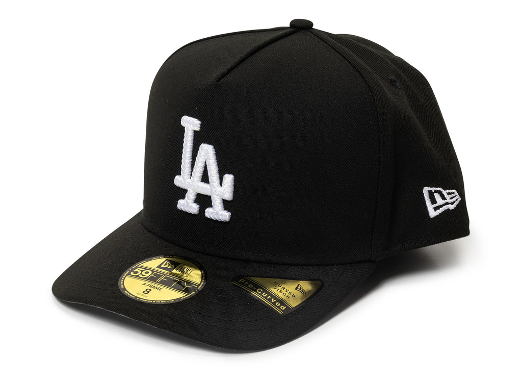 New Era Script Safety Pin Los Angeles Dodgers Fitted Hat v2