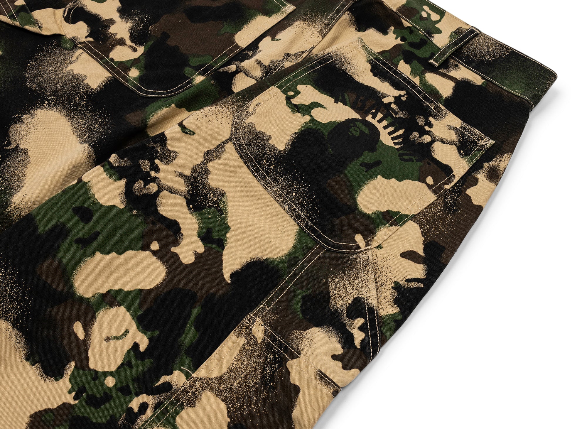 【A BATHING APE 】MAP CAMO WORK PANTS A Bathing Ape Map Camo Relaxed Fit Work Pants – Oneness Boutique
