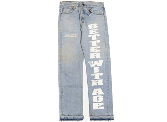 Better With Age Beaufort Denim in blue, handmade one-of-one men's jeans made in the USA