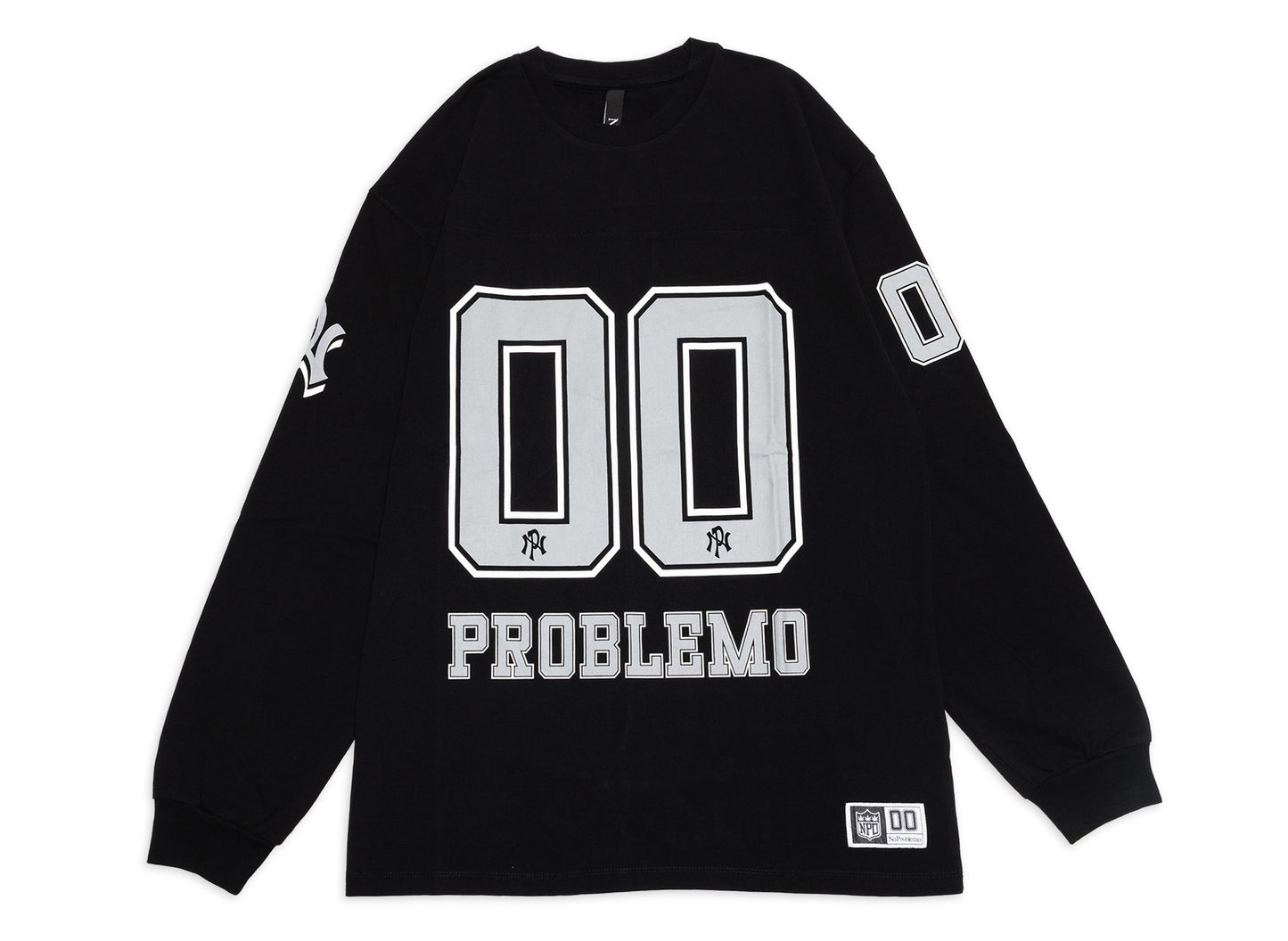 No Problemo NP00 Sports Cotton LS Jersey in Black