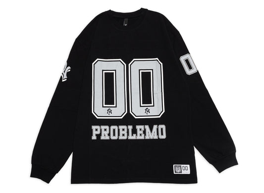No Problemo NP00 Sports Cotton LS Jersey in Black
