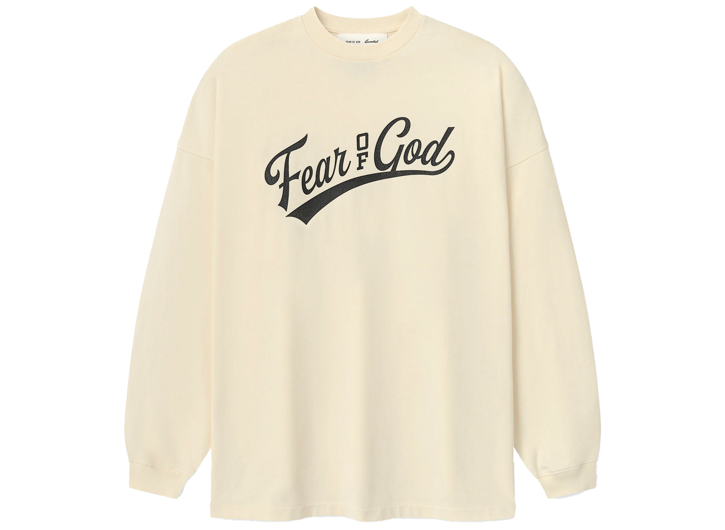 Fear of God Essentials Merch Long Sleeve Tee in Chalk