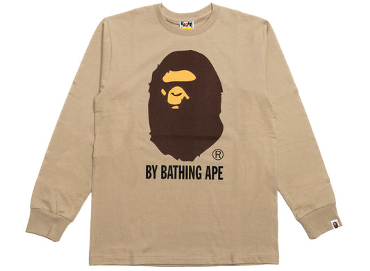 A Bathing Ape by Bathing Ape L/S Tee in Beige