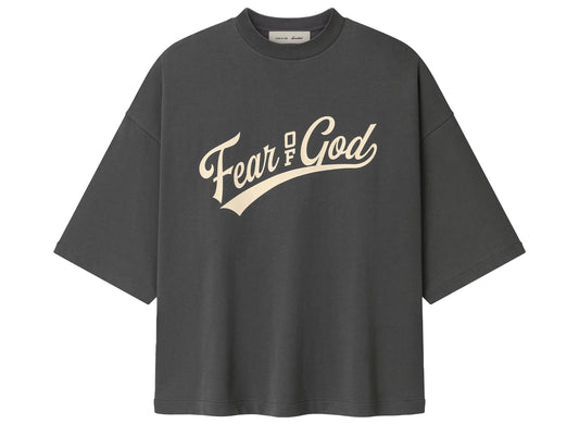 Fear of God Essentials Merch Tee in Iron Grey, men's cotton jersey t-shirt
