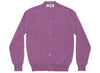 Comme des Garçons PLAY Cardigan in Purple