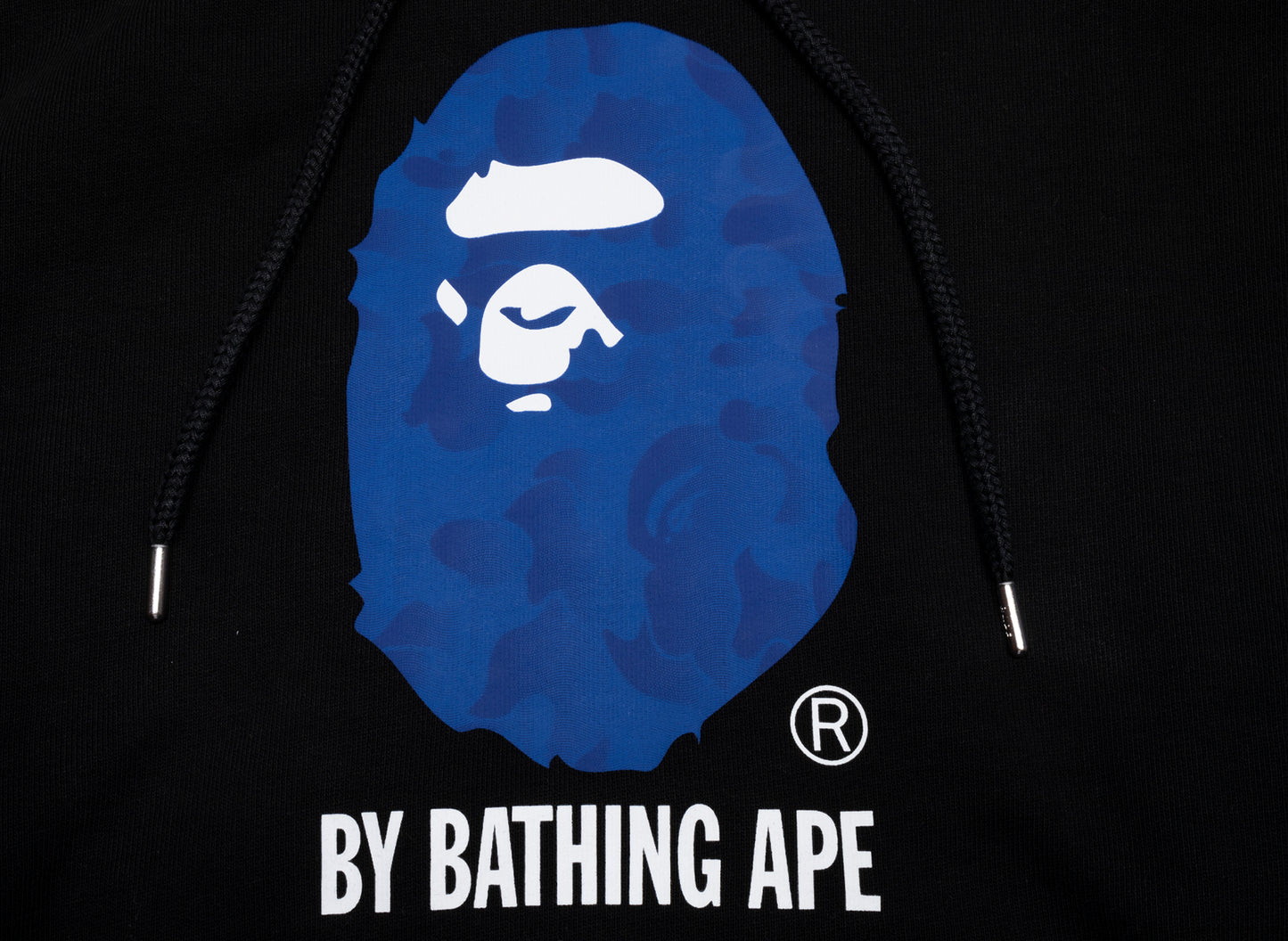 A Bathing Ape Ink Camo by Bathing Ape Pullover Hoodie in Black xld