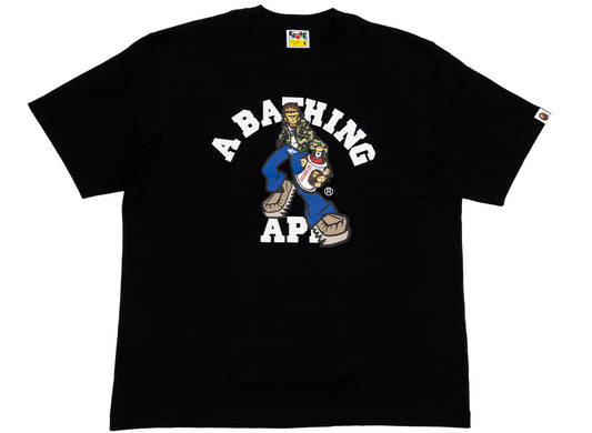 A Bathing Ape Graffiti Character College Relaxed Fit Tee xld