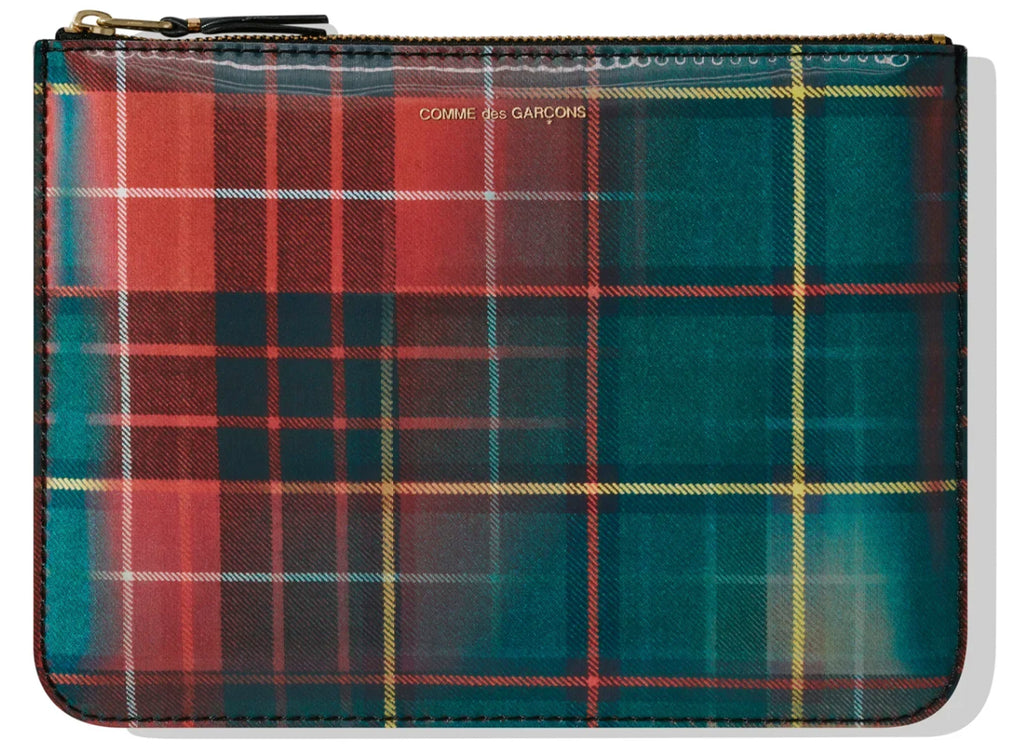 Comme des Garçon Lenticular Tartan SA5100 Wallet 'Red/Green'