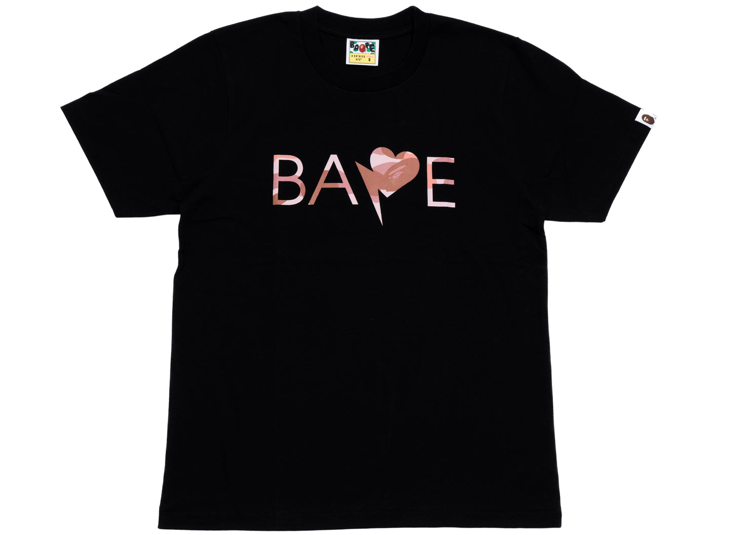 A Bathing Ape 1st Camo Heart Bape Logo Tee xld