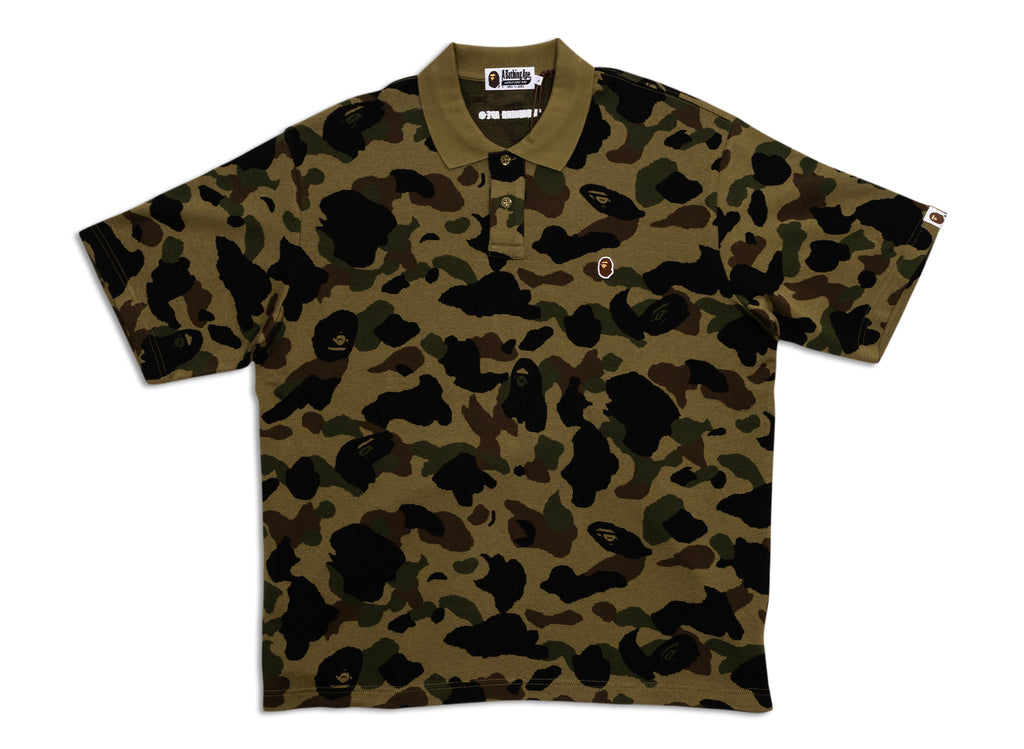 A Bathing Ape 1st Camo Jacquard Polo Shirt