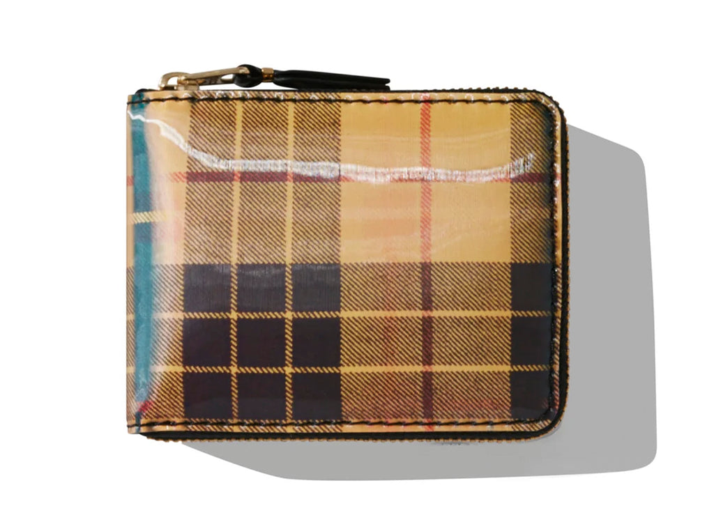 Comme des Garçon Lenticular Tartan SA7100 Wallet 'Yellow/Green'