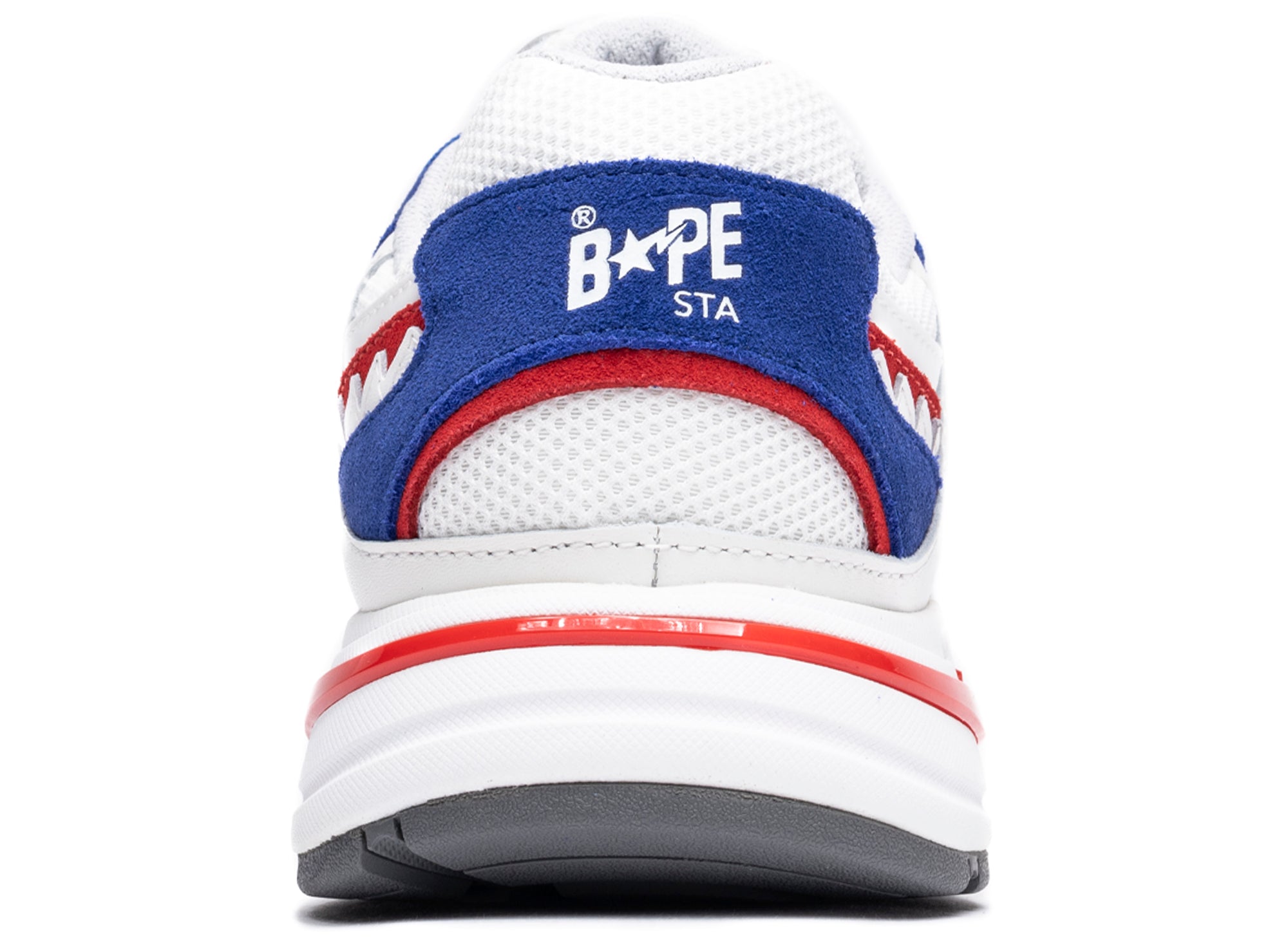 BAPE STA ホワイト/レッド スニーカー A Bathing Ape Bape Sta Low Full Patent Leather 'Red/White