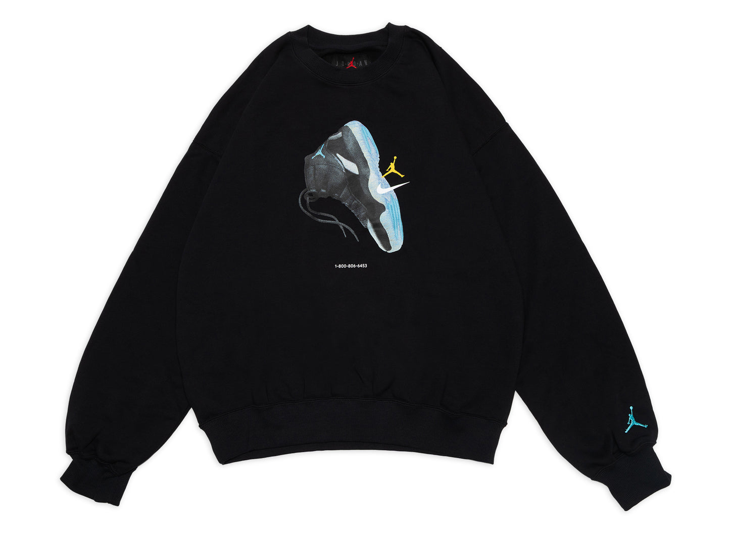 Air Jordan Brooklyn AJ11 Fleece Crew in Black