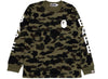 A Bathing Ape 1st Camo L/S Tee in Green