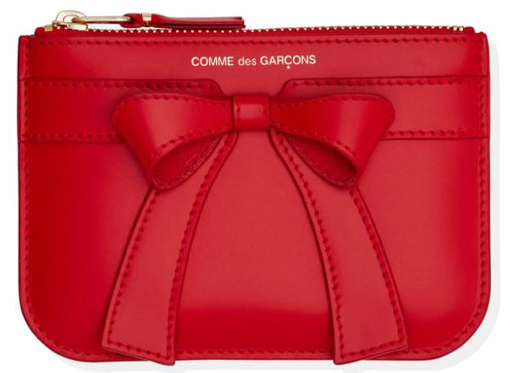Comme des Garçon Wallet Big Bow Small Zip Pouch