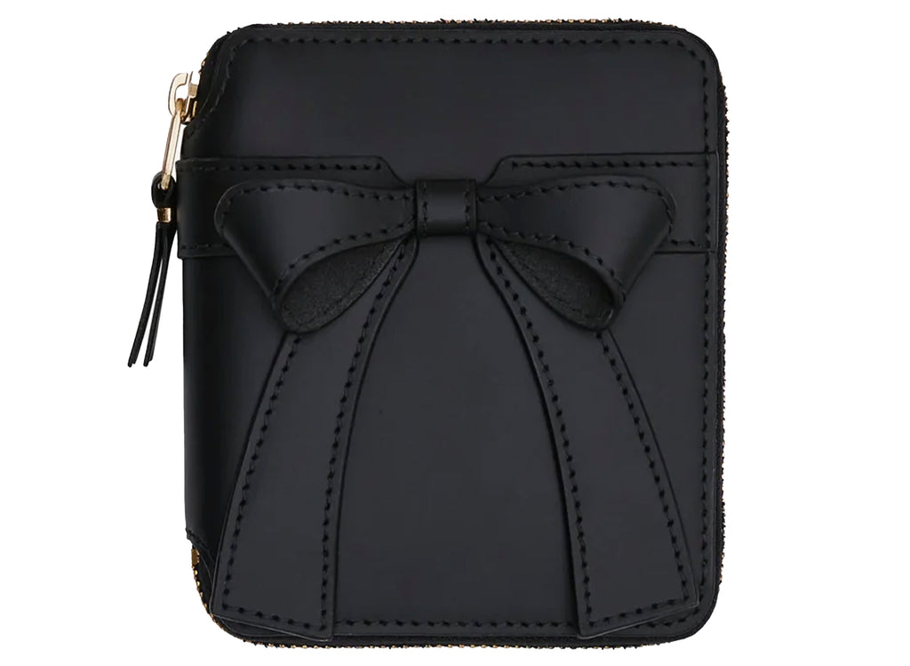 Comme des Garçon Wallet Big Bow Large Zip Pouch