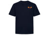 Evisu Pine Pattern Daicock Print Regular Fit T-Shirt in Navy