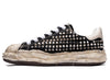 Maison Mihara Yasuhiro Spiked Blakey Low in Black/White