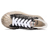 Maison Mihara Yasuhiro Spiked Blakey Low in Black/White