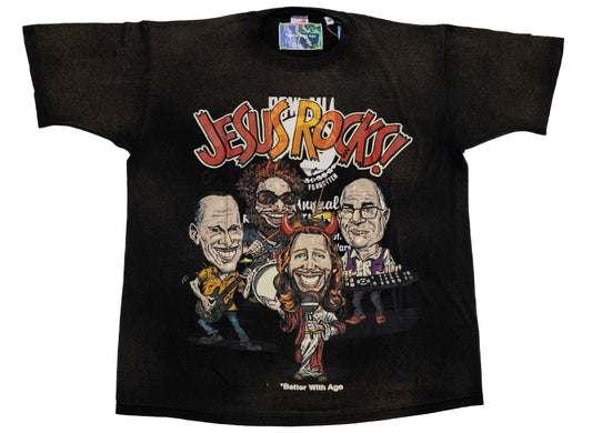 Better With Age Boca Tee in multi-color, one-of-one handmade men's t-shirt