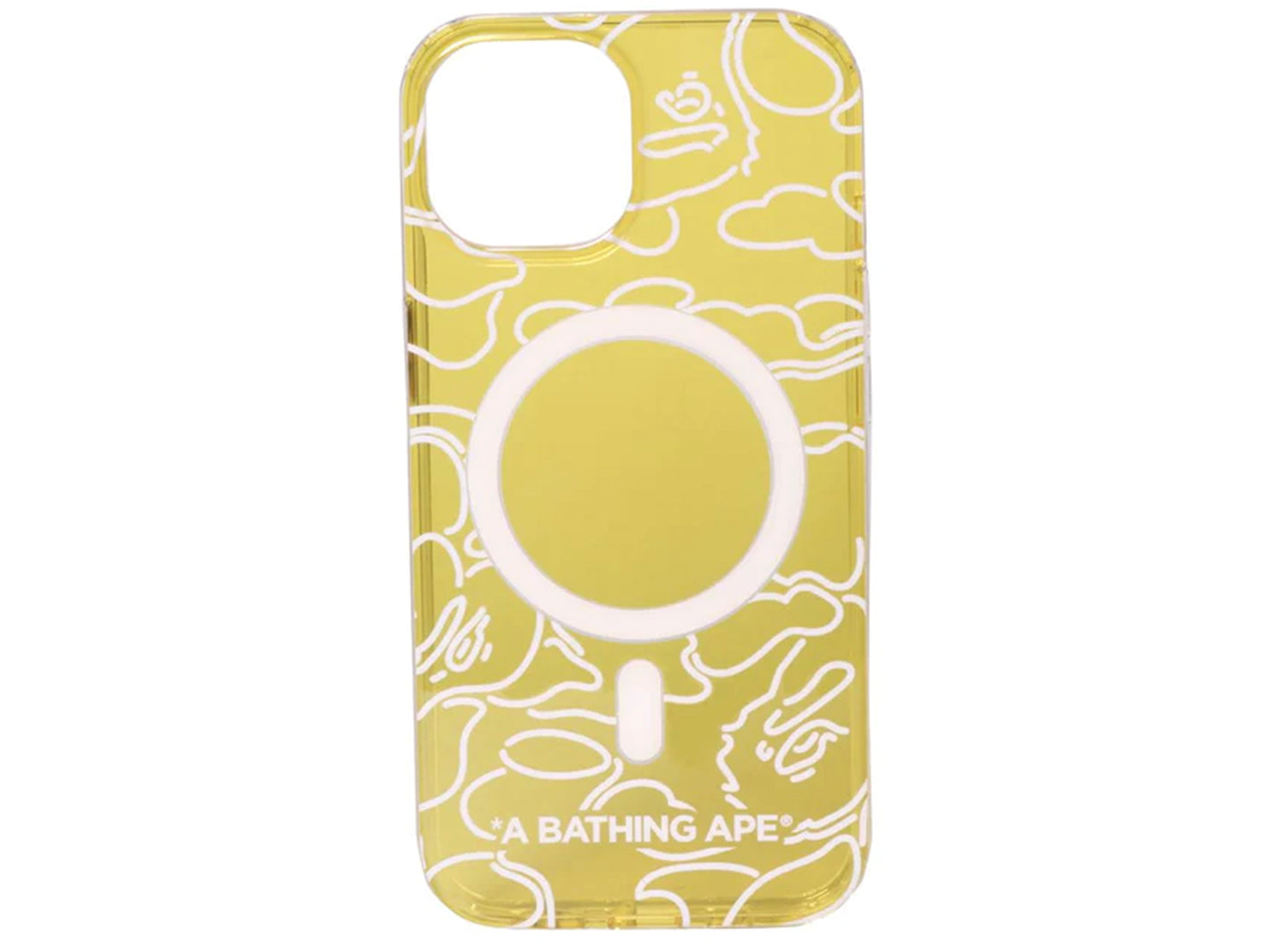A Bathing Ape Neon Camo iPhone 15 Clear Case