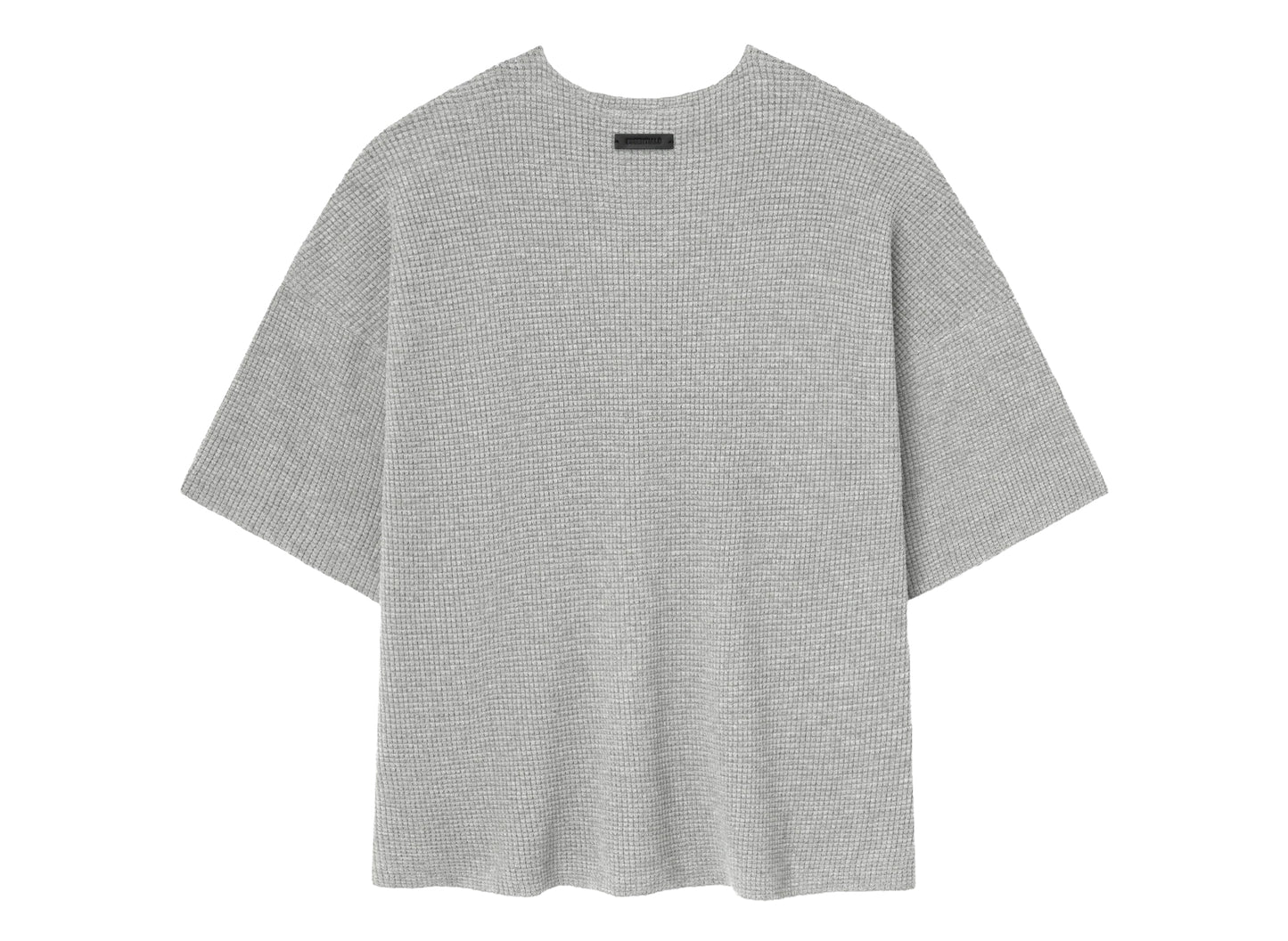 Fear of God Essentials Waffle Short Sleeve Tee 'Concrete Heather'