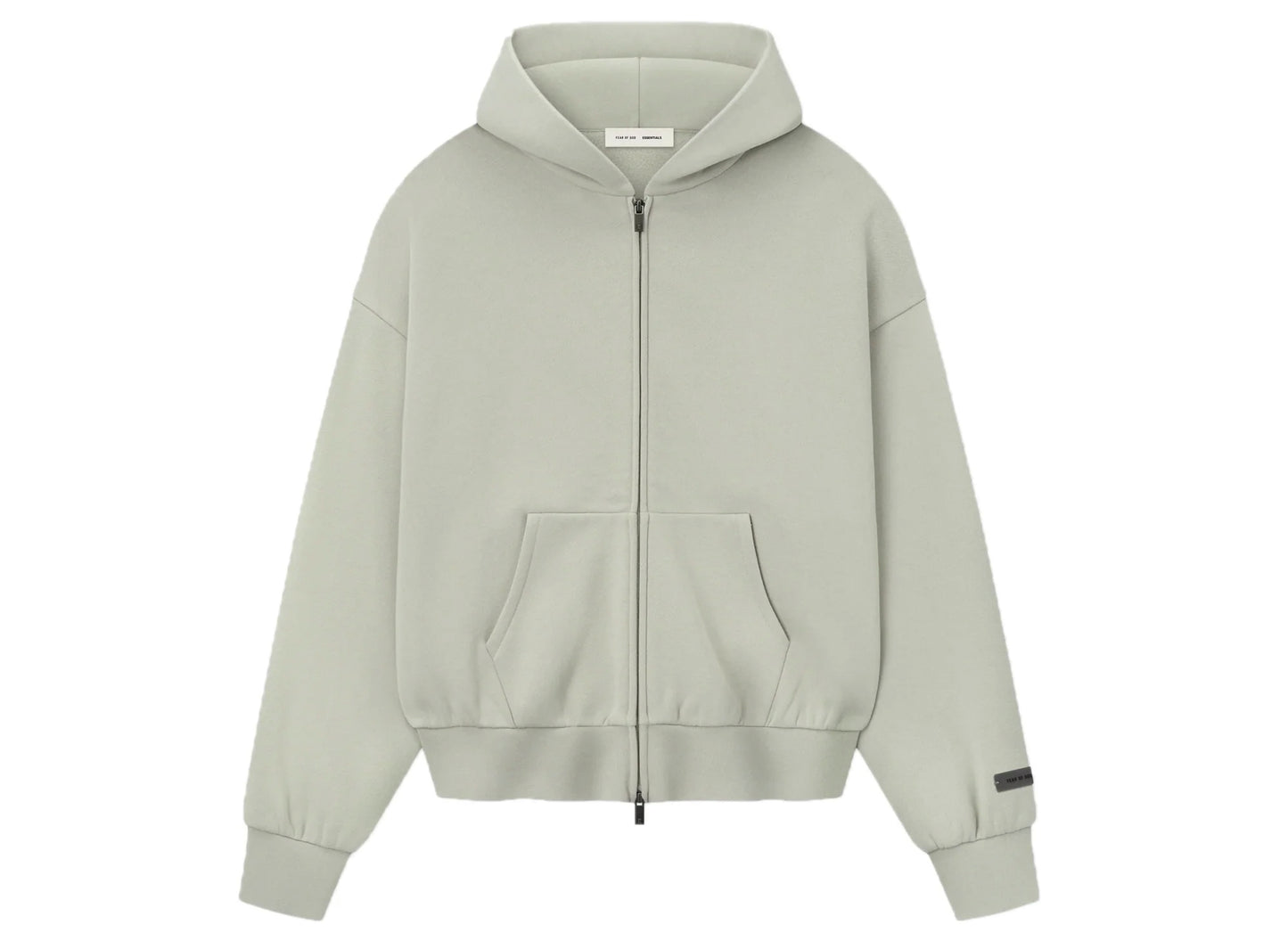 Fear of God Essentials Classic Full Zip Hoodie 'Abbey Stone