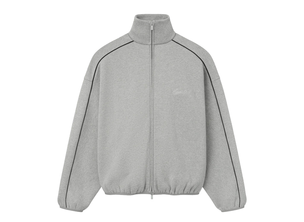 Fear of God Essentials Modern Track Jacket 'Concrete Heather / Black'