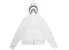 A Bathing Ape 2nd Shark Full Zip Hoodie in White