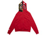 A Bathing Ape 1st Shark Full Zip Hoodie in Red