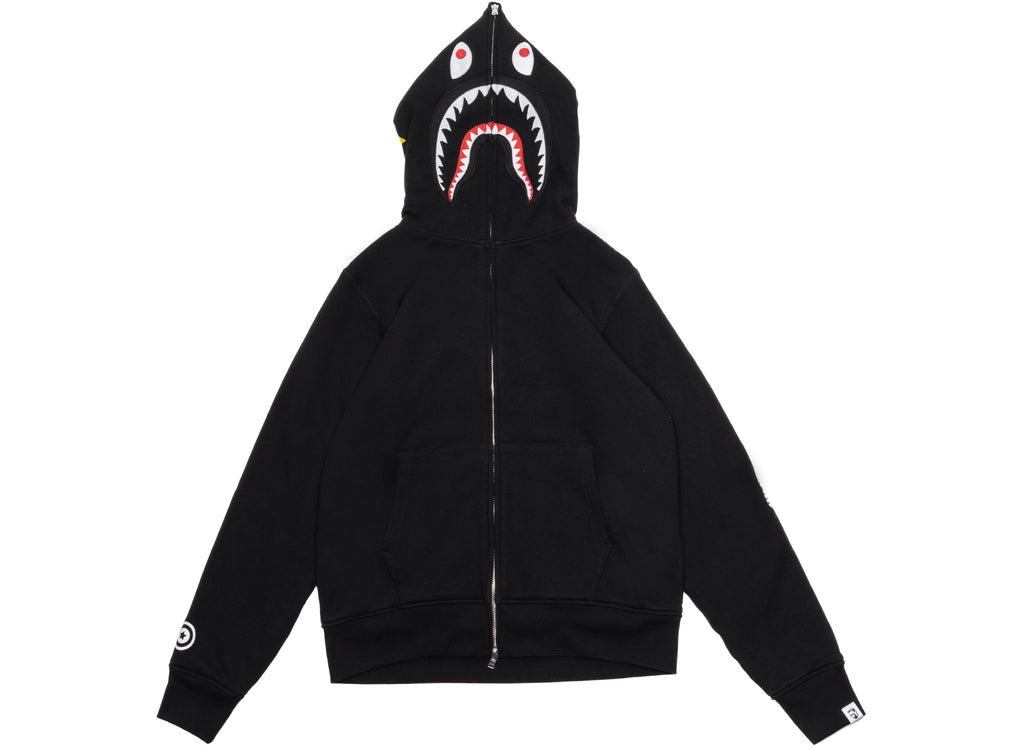 A Bathing Ape 2nd Shark Full Zip Hoodie in Black
