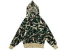 A Bathing Ape Marbling Camo Shark Relaxed Fit Full Zip Hoodie