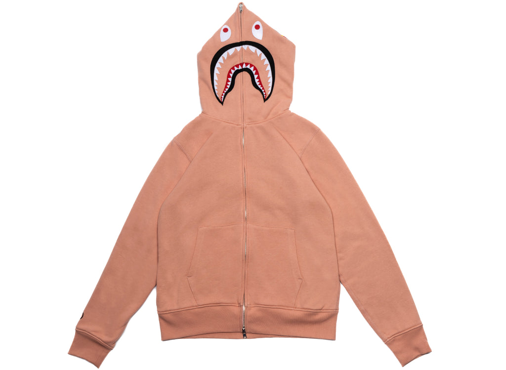 A Bathing Ape 2nd Shark Full Zip Hoodie in Pink