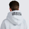 Pleasures NERD Zip Up Hoodie in Heather Grey