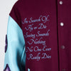 Pleasures NERD Varsity Jacket in Purple