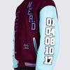 Pleasures NERD Varsity Jacket in Purple