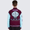 Pleasures NERD Varsity Jacket in Purple