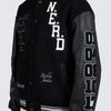 Pleasures NERD Varsity Jacket in Black