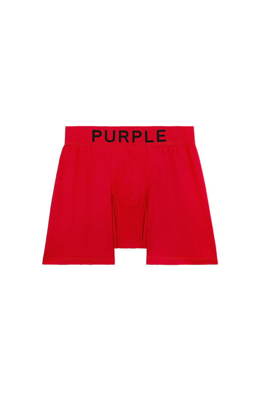 Purple Brand Boxer Briefs in Red