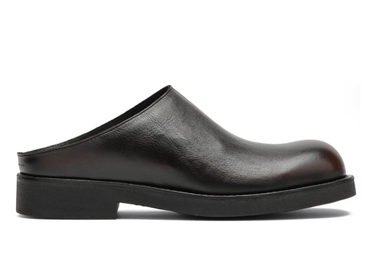 Maison Margiela MM6 Leather Slipper in Cappuccino and Black view 1