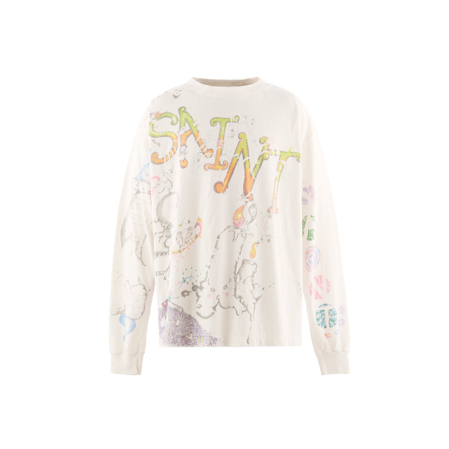 Saint Michael x Coco Star Sims COCO LS T-Shirt in White