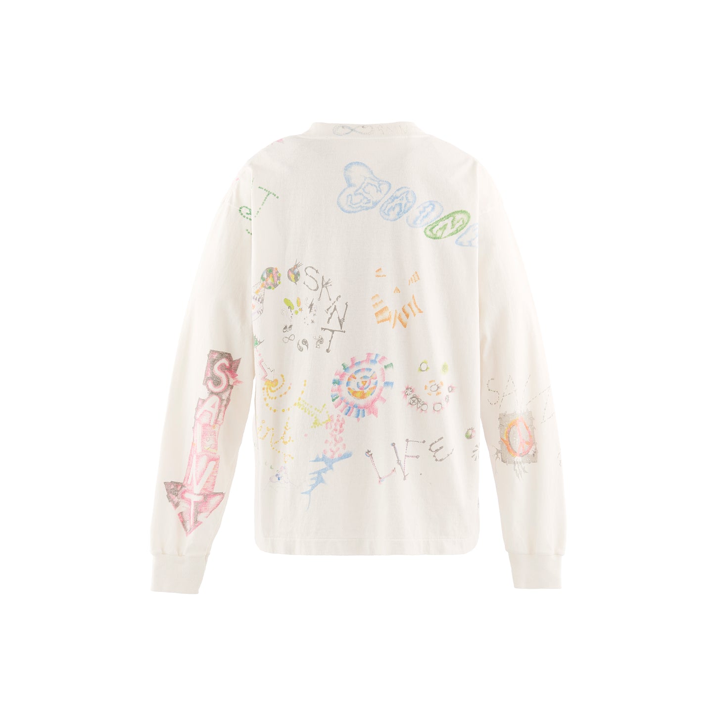 Saint Michael x Coco Star Sims COCO LS T-Shirt in White