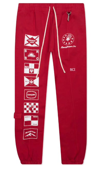 Reese Cooper Flags Sweatpants in Red