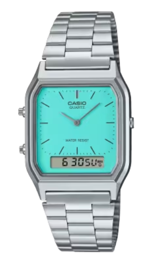 Casio G-Shock Vintage Silver AQ230A-2A2VT Watch xld