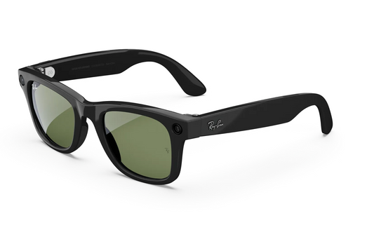 Ray-Ban Meta Wayfarer (Gen 2) Sunglasses in Shiny Black w/ G15 Green Lenses