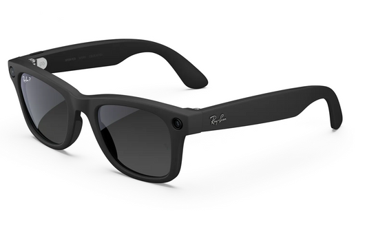 Ray-Ban Meta Wayfarer (Gen 2) Sunglasses in Matte Black w/ Polar Gradient Graphite Lenses