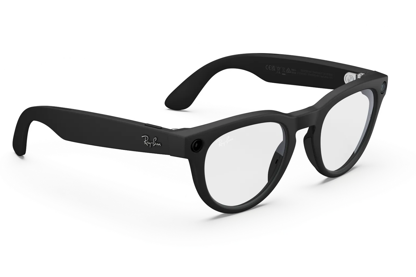 Ray-Ban Meta Headliner (Gen 2) Sunglasses in Matte Black w/ Clear Lenses